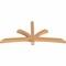 Ekena Millwork Davenport Timber Gable Bracket, Western Red Cedar, 72"W x 33"H x 3 1/2"D x 3 1/2"F, 11/12 Pitch GBW072X33X0404DAV00SWR - alternate 5